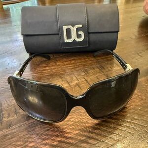 Dolce & Gabbana Black Oversized Sunglasses
